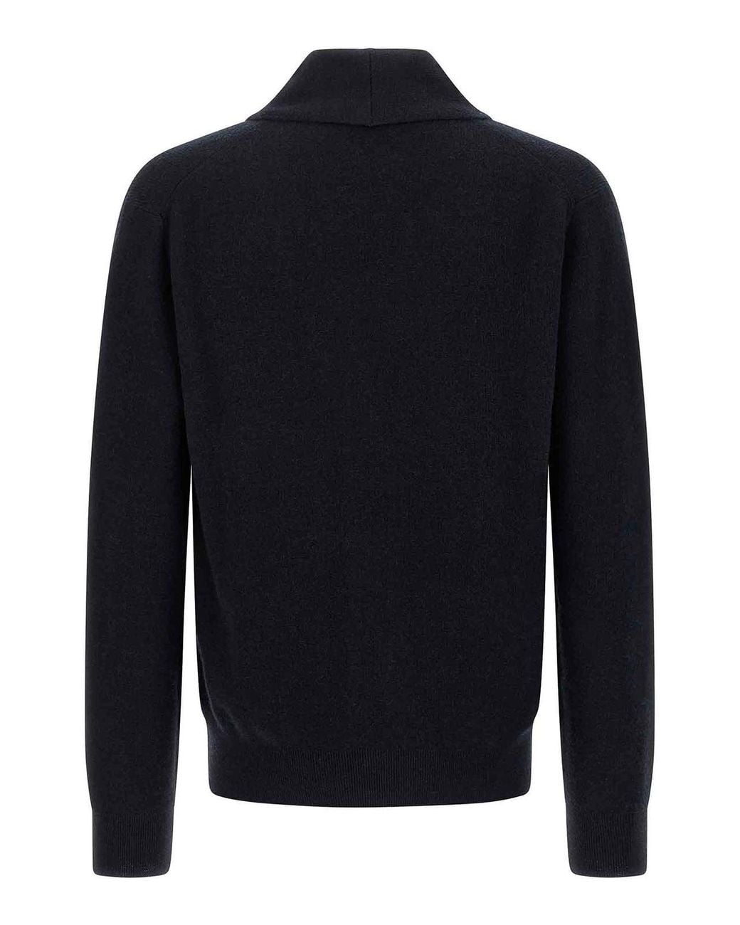 Brioni Blue Cashmere Cardigan for men