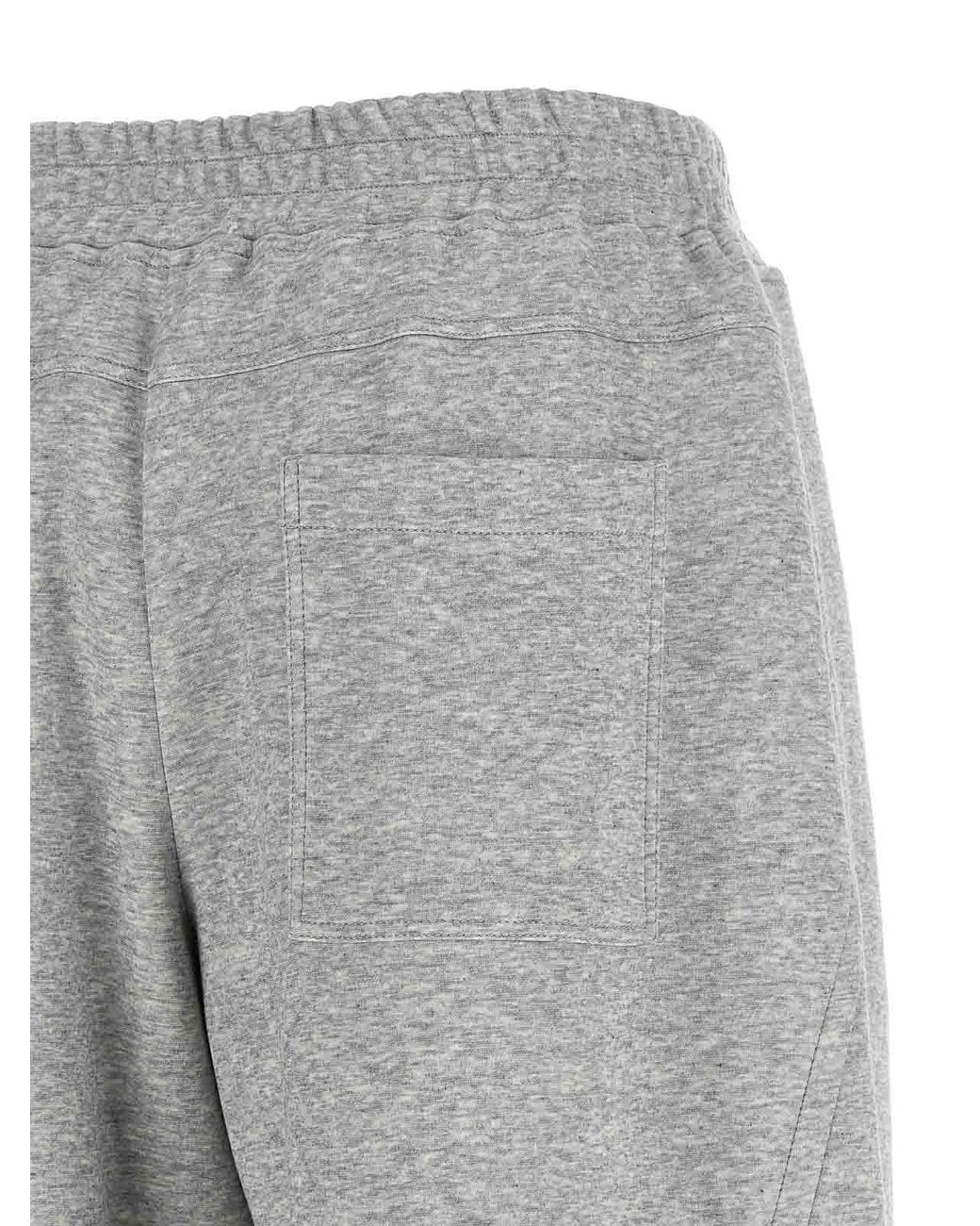 Brunello Cucinelli Gray Cotton-Cashmere Joggers
