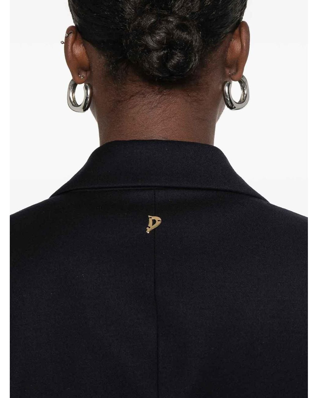 Dondup Blue Double-Breasted Blazer