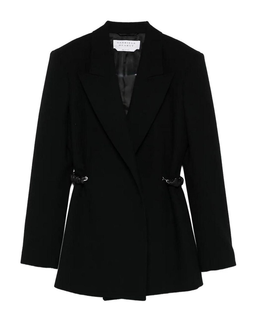 Gabriela Hearst Black Epona Chain Wool Blazer