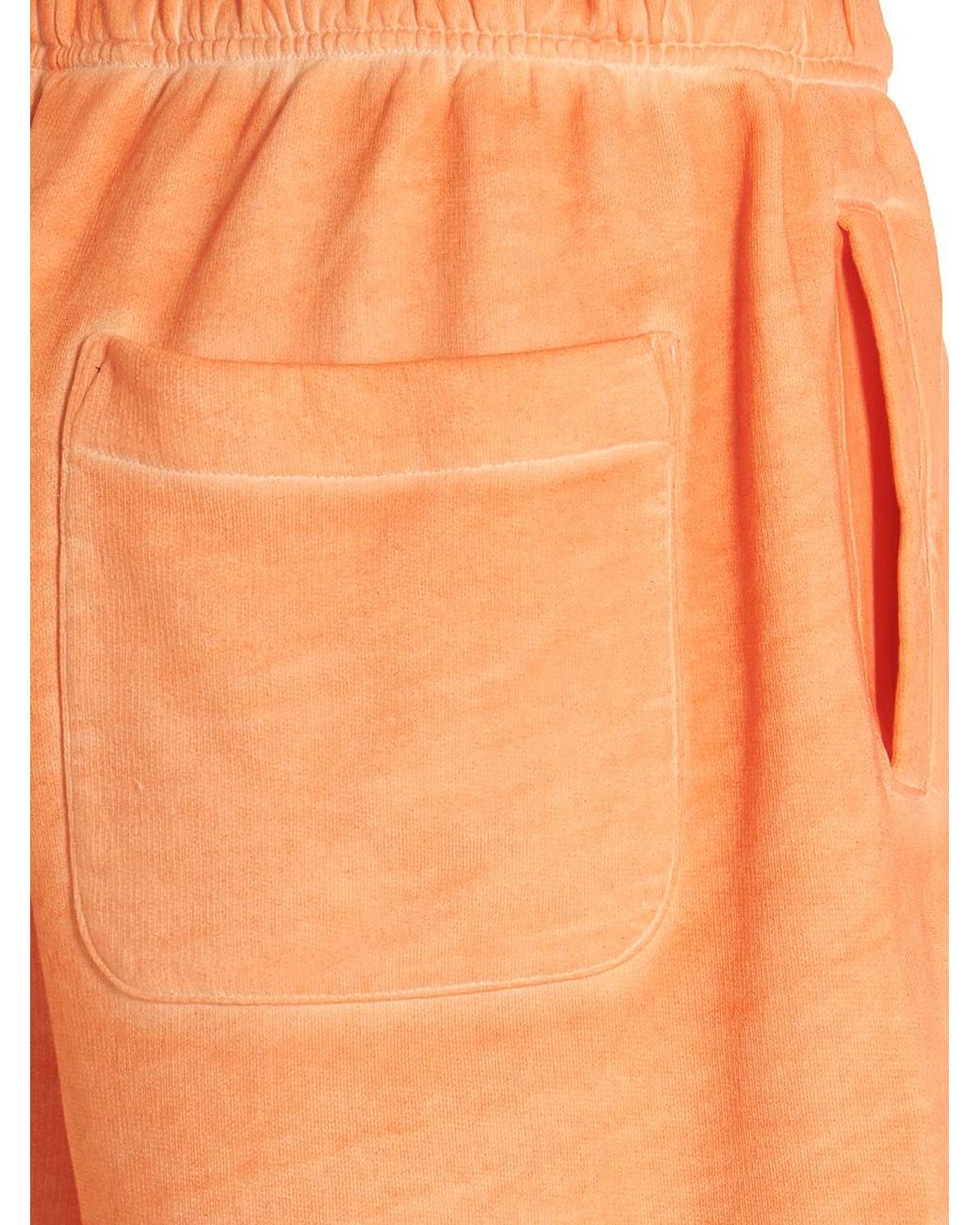 Marcelo Burlon Orange 'Sunset Cross' Bermuda Shorts for men