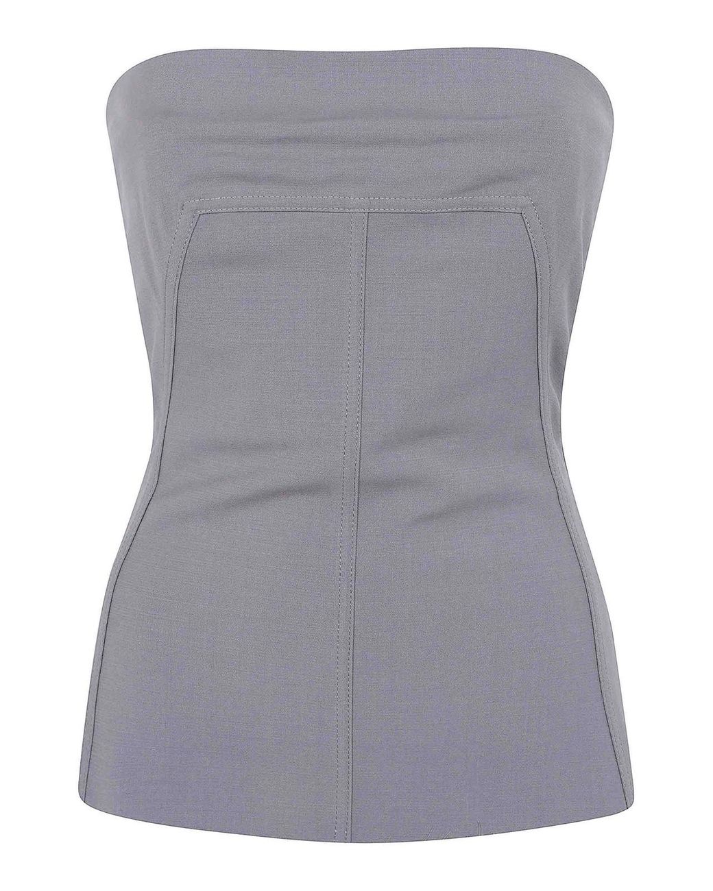 Rick Owens Gray Bustier Top
