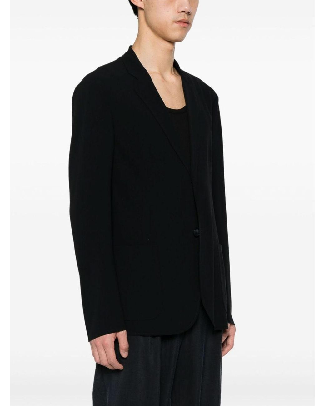 Giorgio Armani Black Casual Jacket for men
