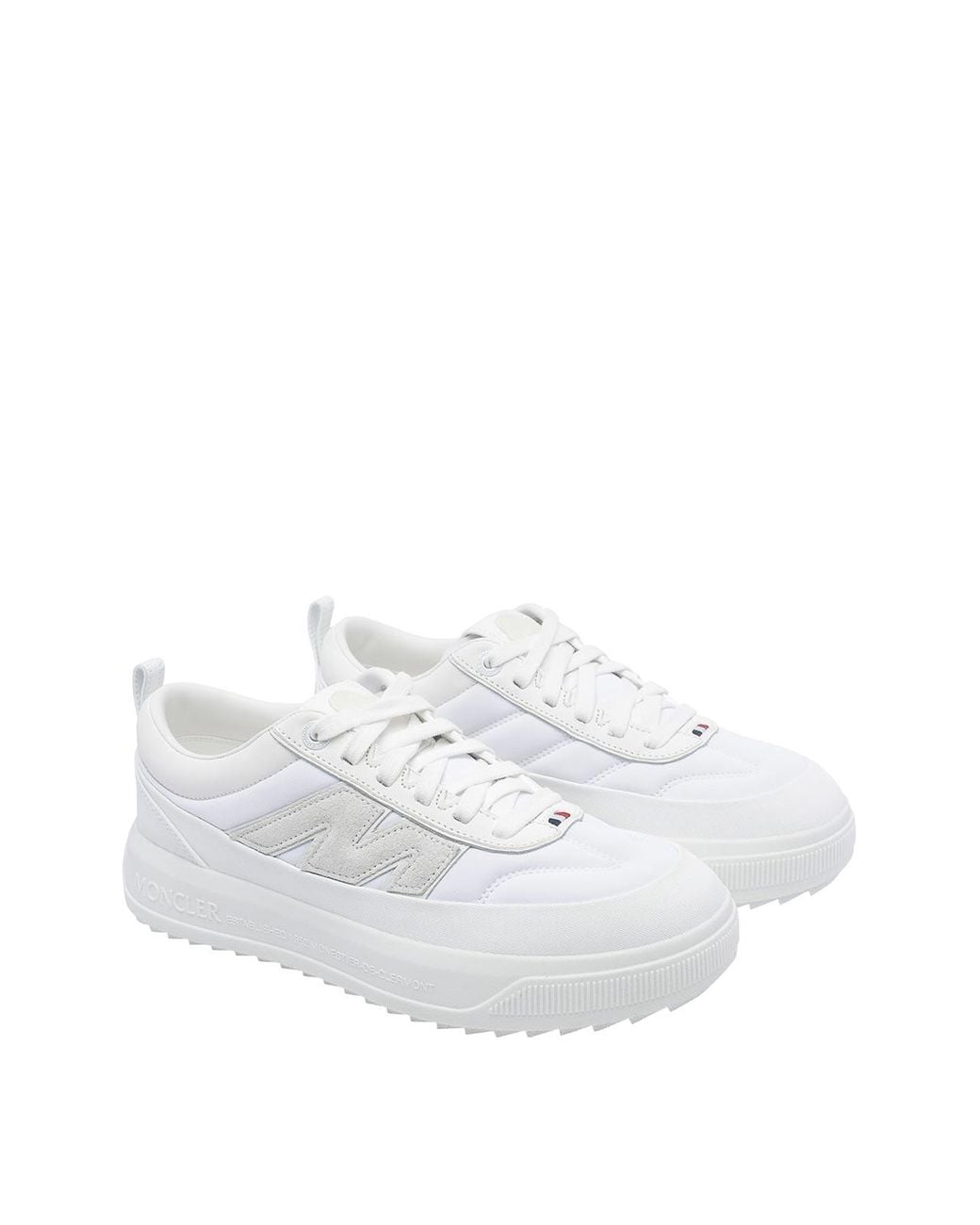 Moncler White Altive Low Top Sneakers for men