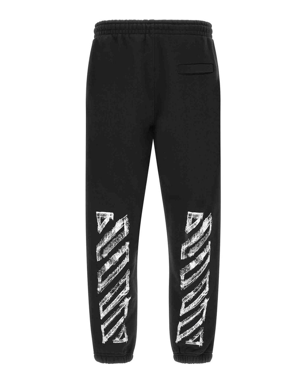 Off-White c/o Virgil Abloh Black Motion Arrow Cuffed' Joggers for men