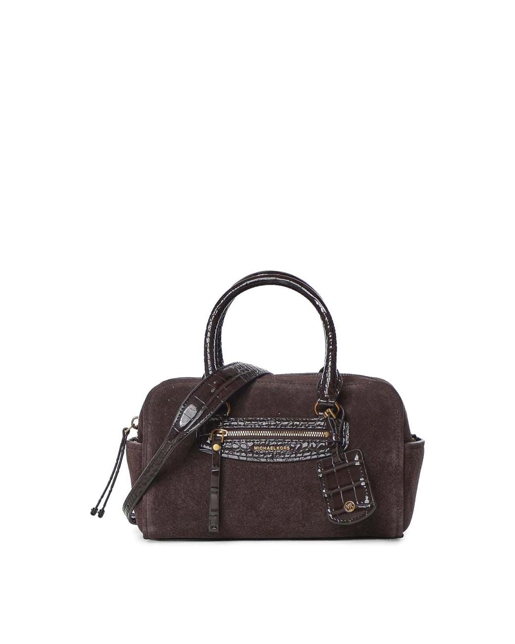MICHAEL Michael Kors Brown Jet Set Travel Suede Crossbody Bag