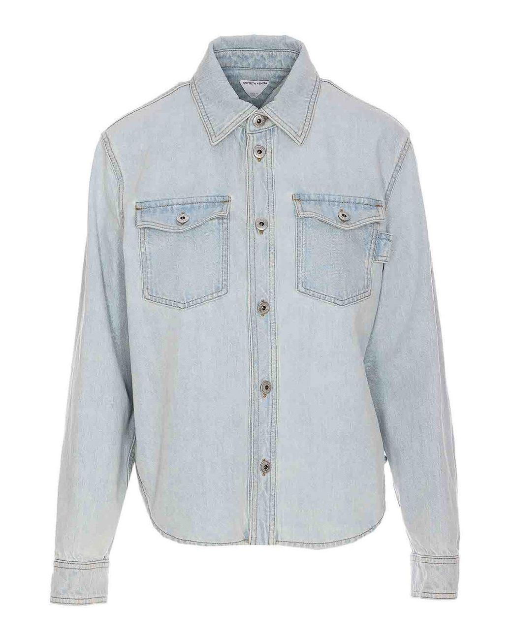 Bottega Veneta Blue Denim Shirt