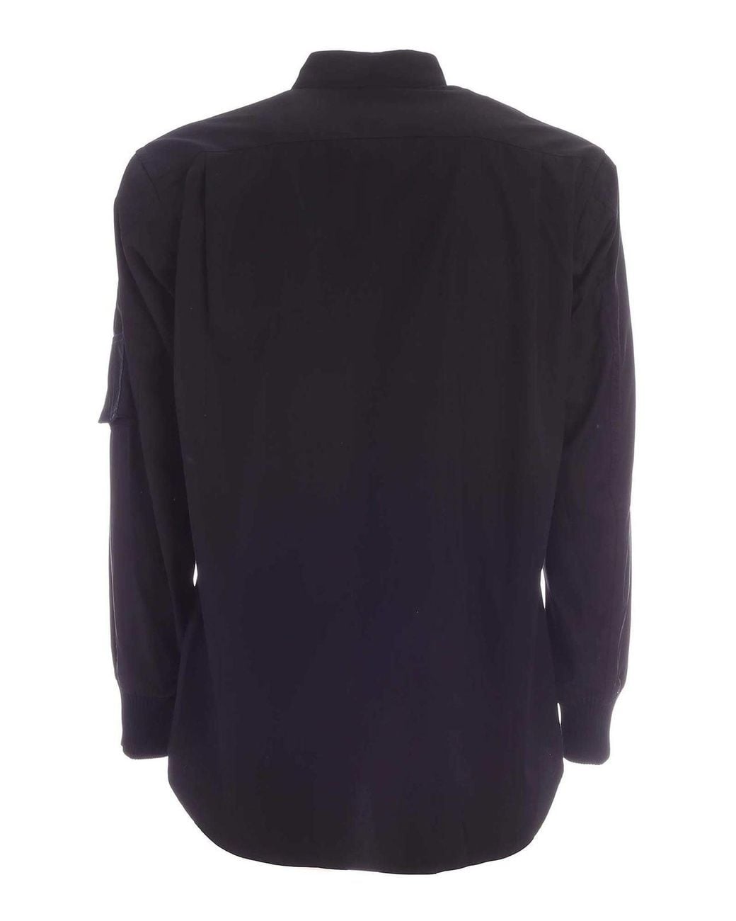 Comme des Garçons Blue Curved Hem Shirt for men
