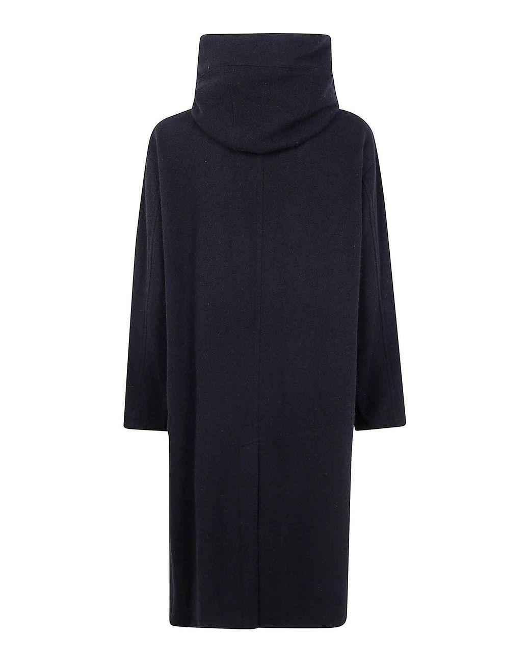 Y's Yohji Yamamoto Blue Vintage Flannel Hoodie Coat