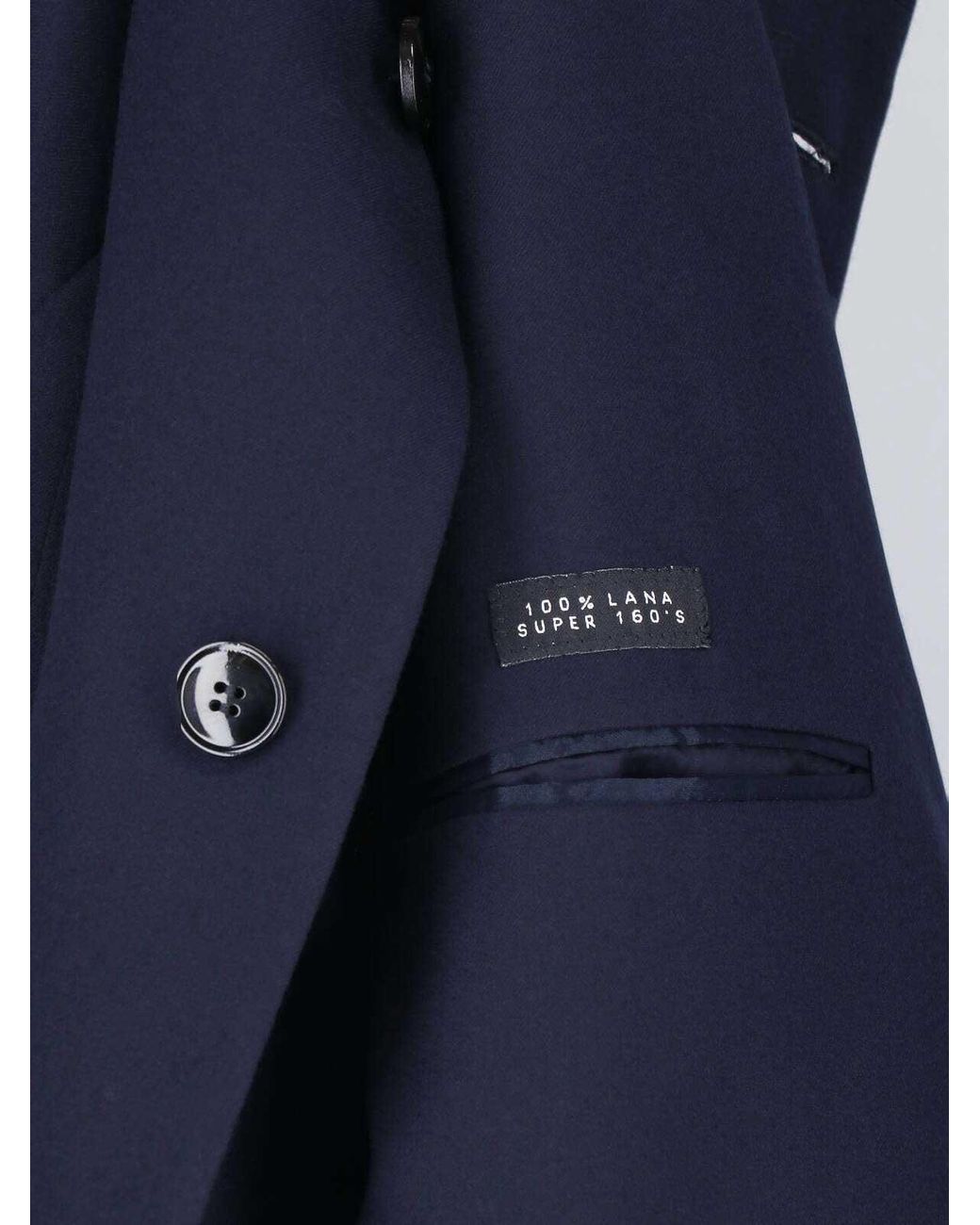 Giorgio Armani Blue Virgin Wool Blazer for men