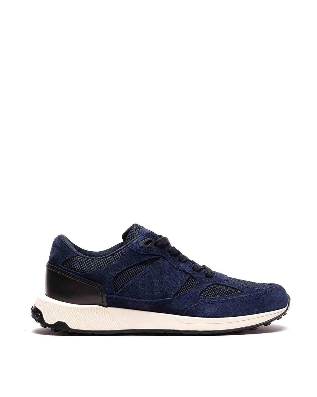 Tod's Blue Leather And Suede Sneakers for men