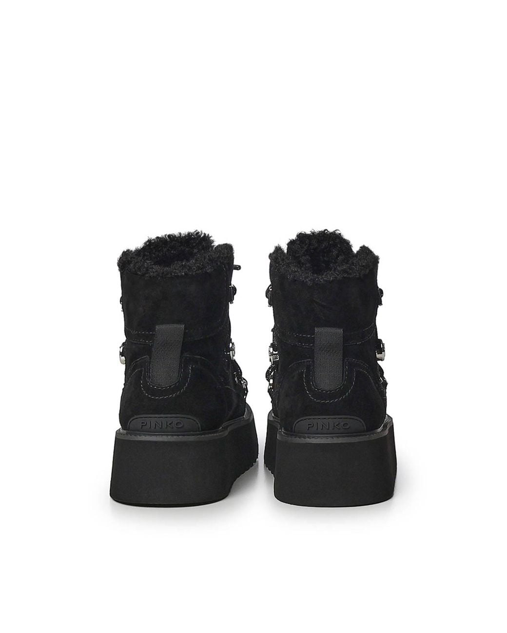 Pinko Black Martina Suede Ankle Boot