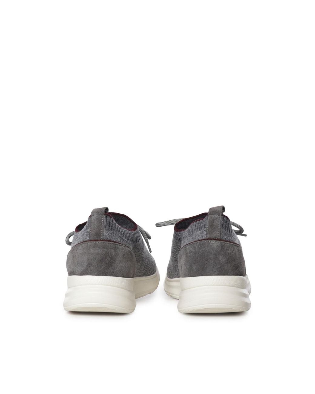 Eleventy Gray Nylon And Wool Blend Sneakers for men