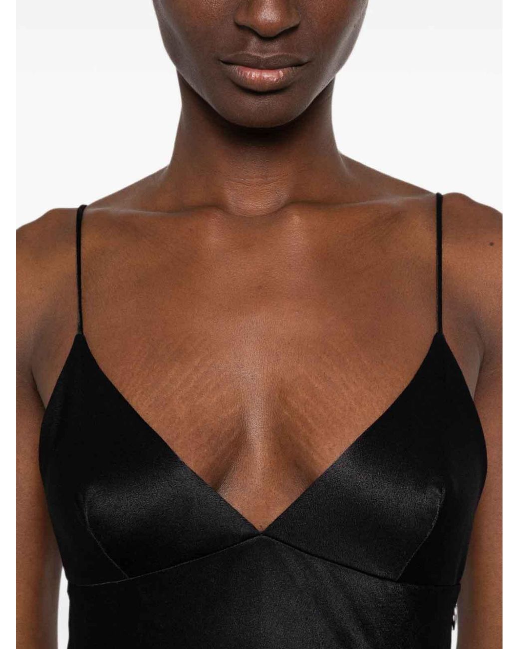 Alberta Ferretti Black Cami Dress