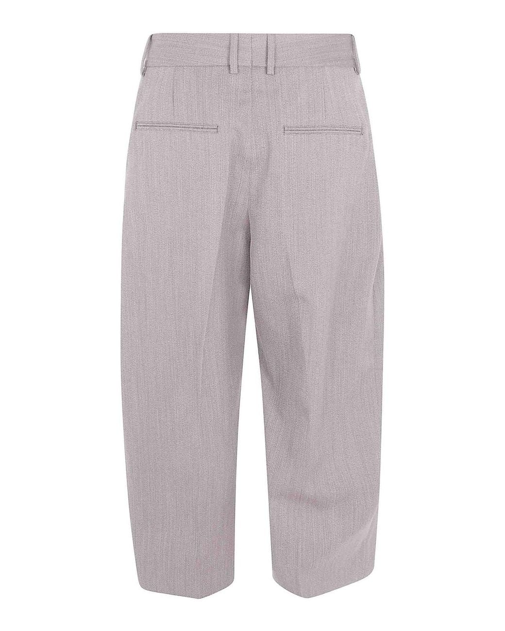 Studio Nicholson Gray Full Length Curved Leg Pant for men