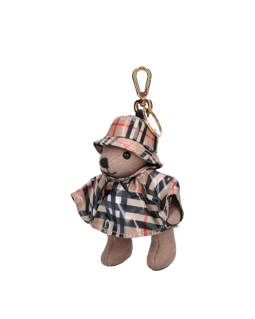 Burberry Natural Teddy Bear Keychain Charm