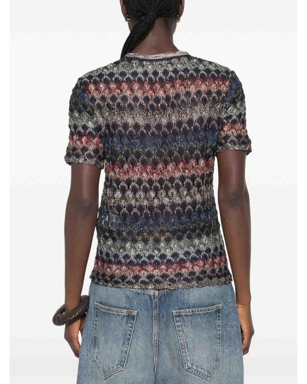 Missoni Gray Viscose-Blend Sweater