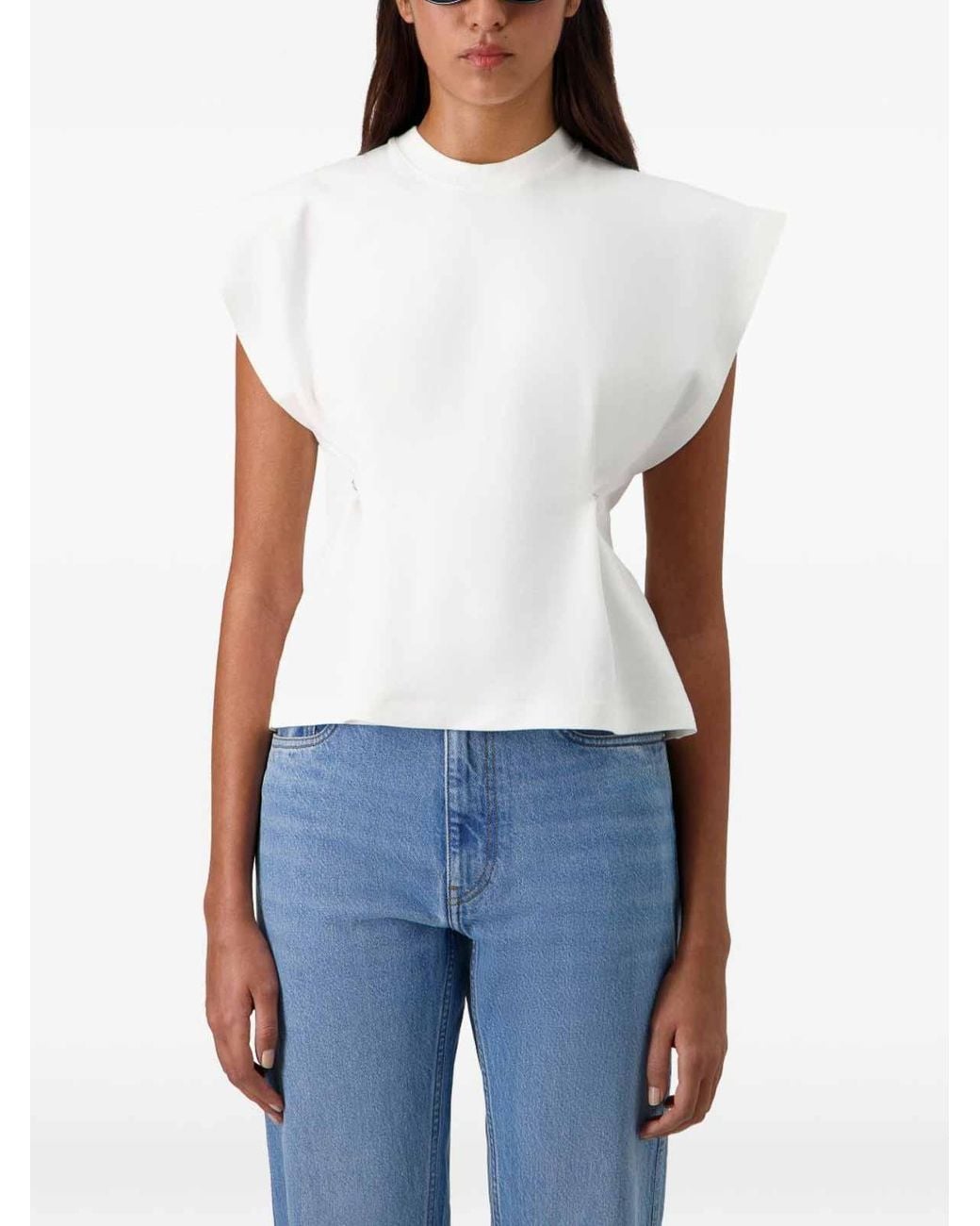 Coperni White Round Neck T-Shirt