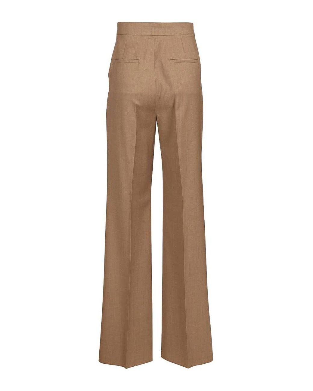 Max Mara Brown Wool Twill Trousers