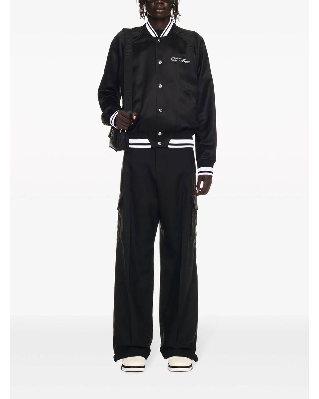 Off-White c/o Virgil Abloh Black Bomber Jackets for men
