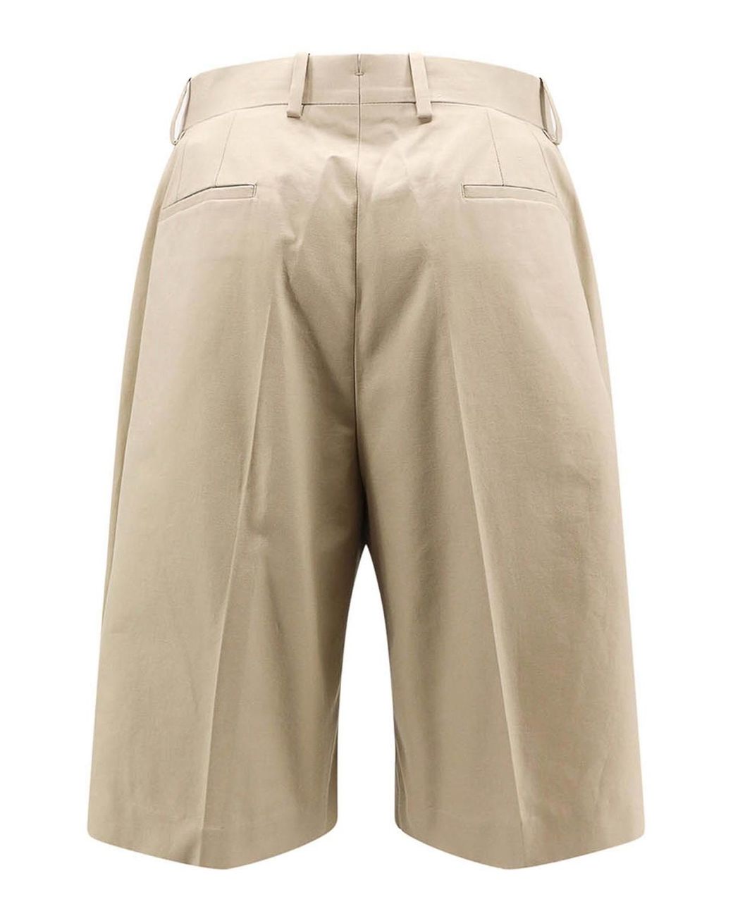 Ferragamo Natural Cotton Bermuda Shorts for men