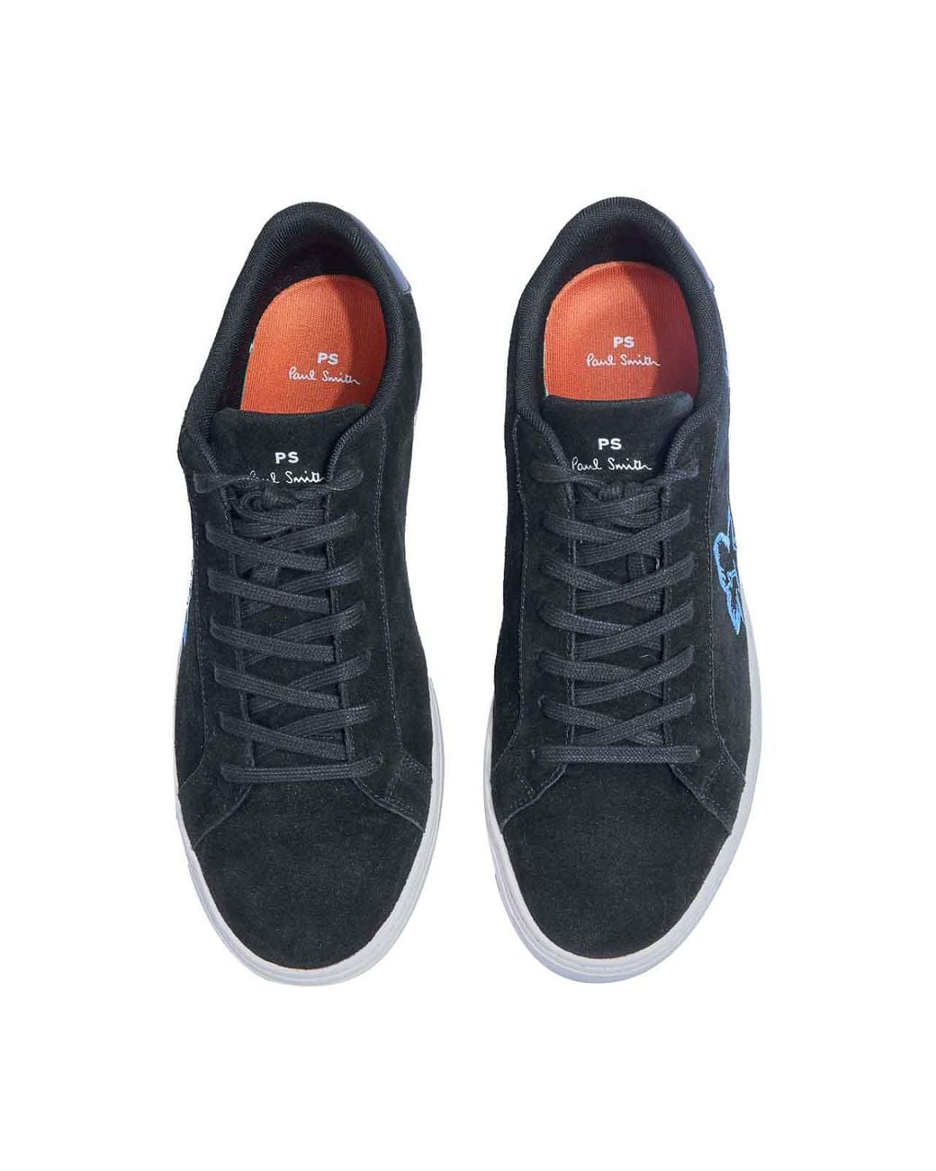Paul Smith Blue Sneaker Rex Ricamo Fiori for men