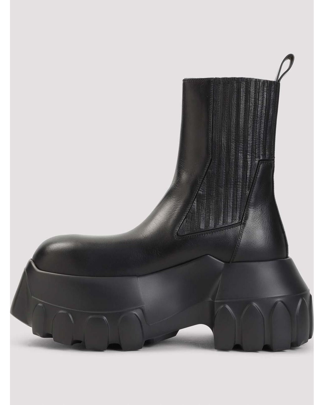 Rick Owens Black Beatle Mega Tractor Boot for men