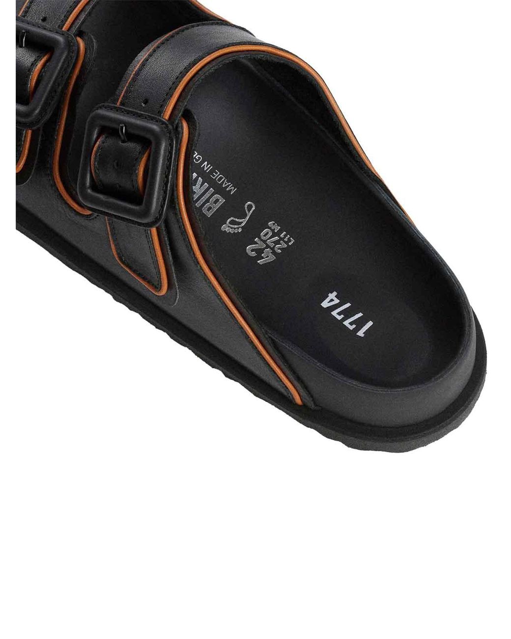 Birkenstock Black Arizona Exquisite Nappa Leather Sandals