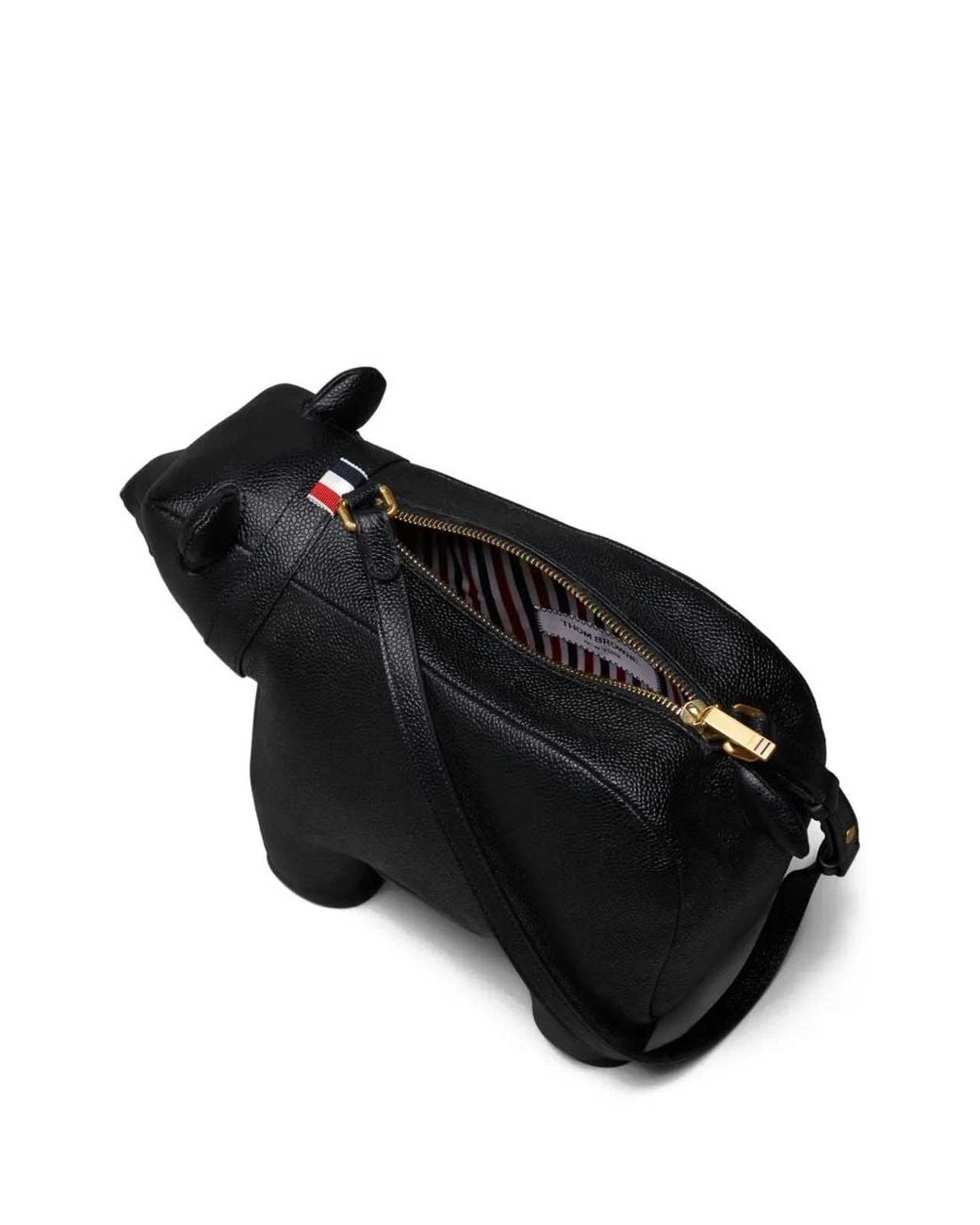 Thom Browne Black Bear Baguette Bag for men