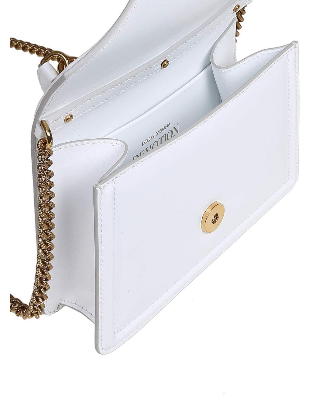 Borsa Devotion Piccola di Dolce & Gabbana in White