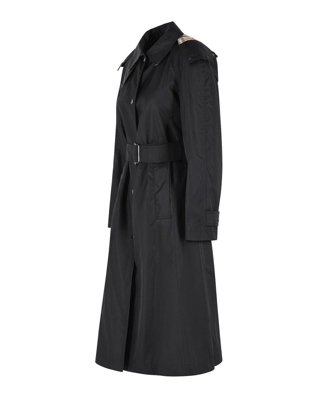 Abrigo Largo Burberry de color Black