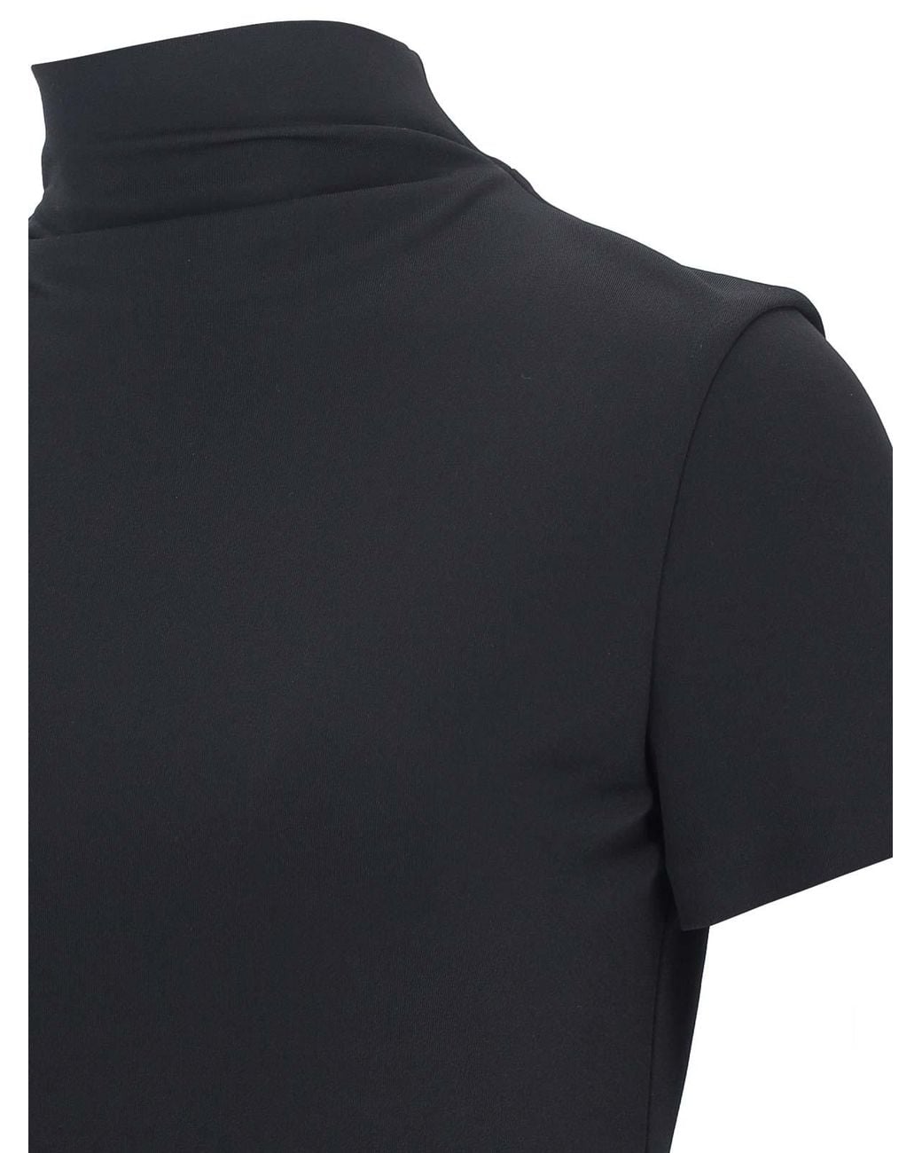 Jil Sander Black Layered Midi Dress