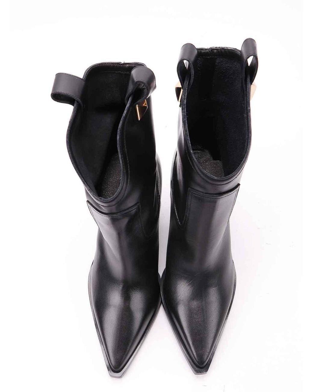 Albano Black Leather Boots