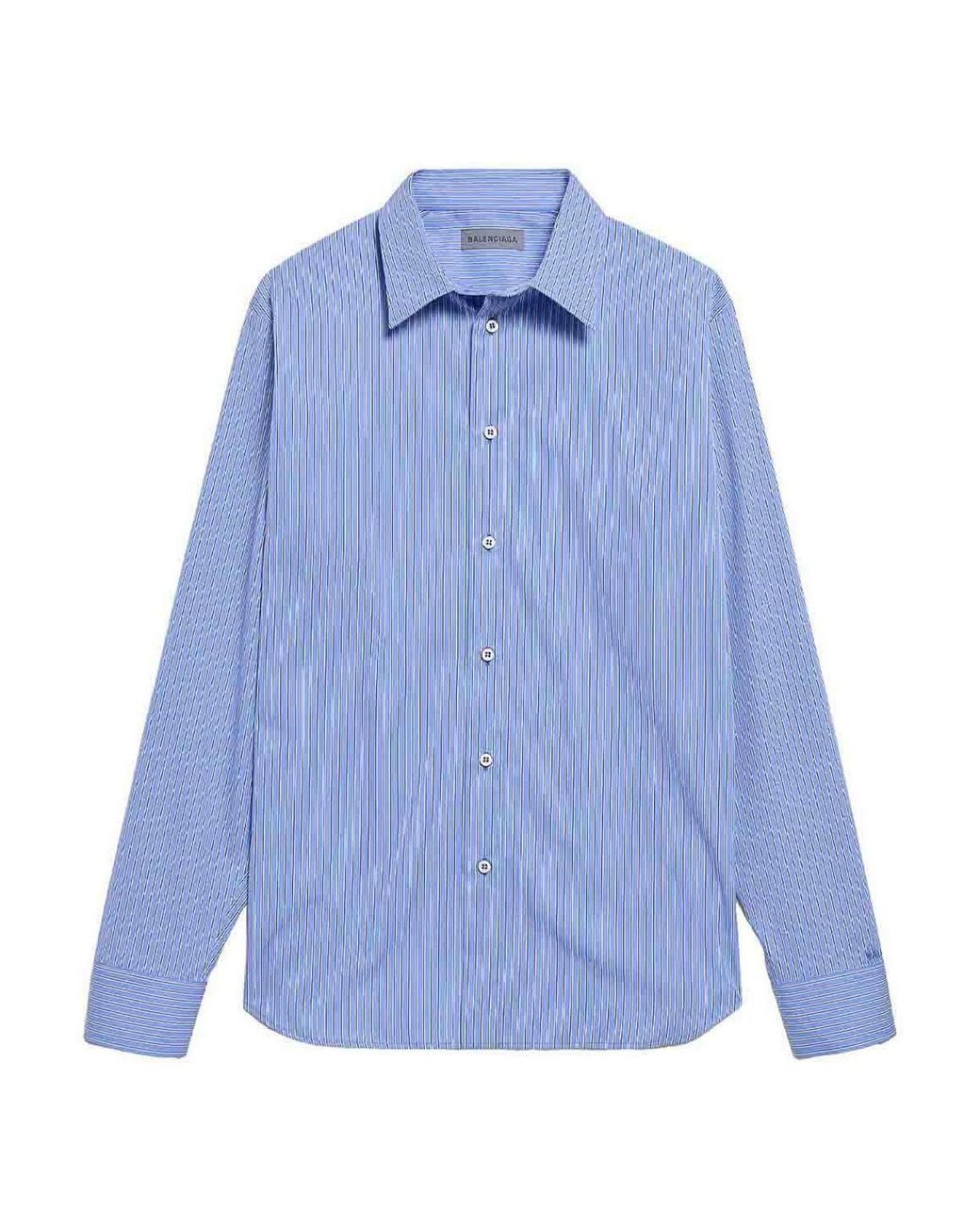 Balenciaga Blue Striped Popl