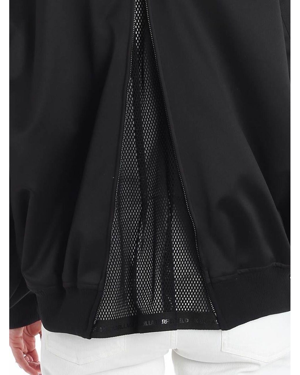 Karl Lagerfeld Black Oversize Bomber
