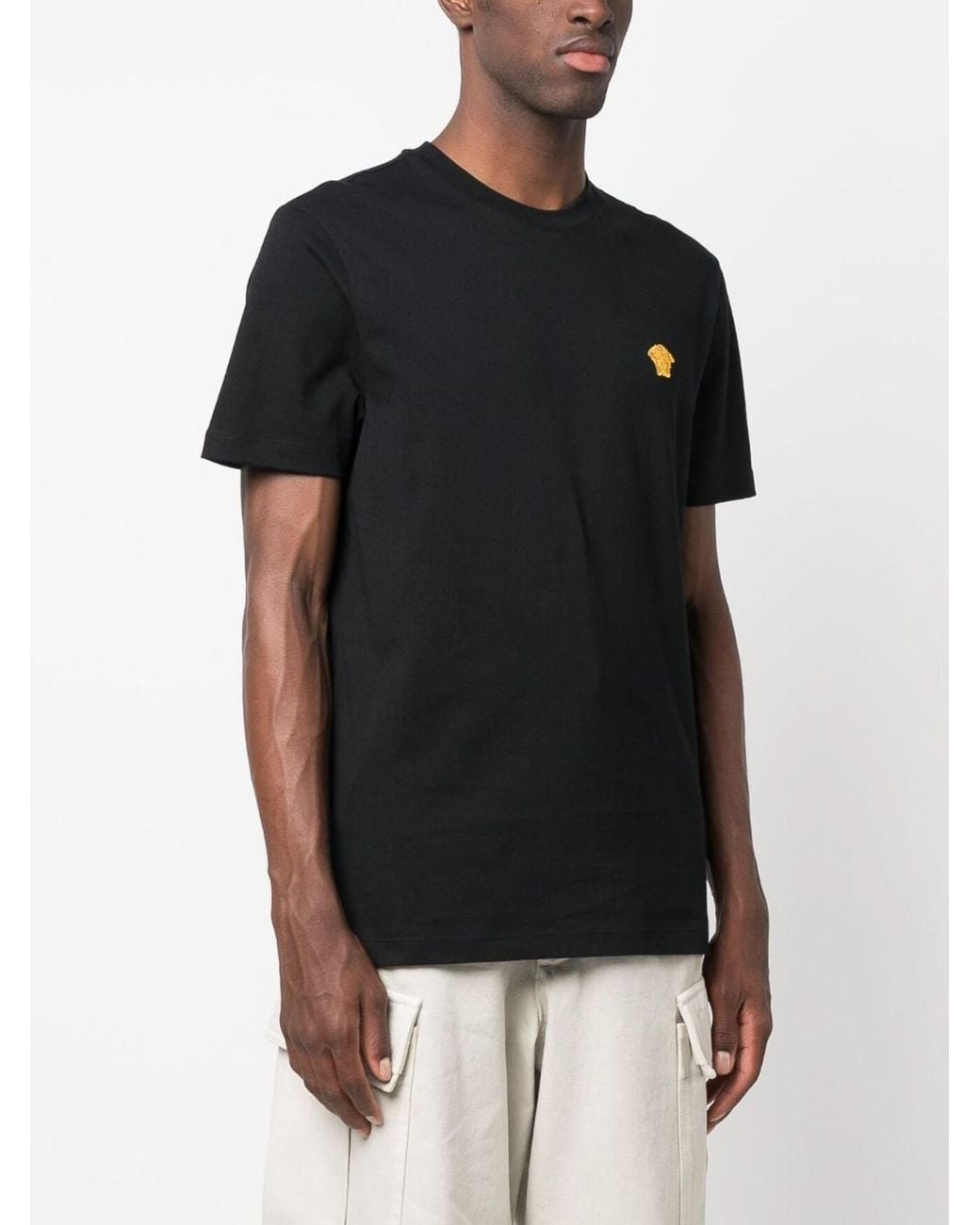 Camiseta Versace de hombre de color Black