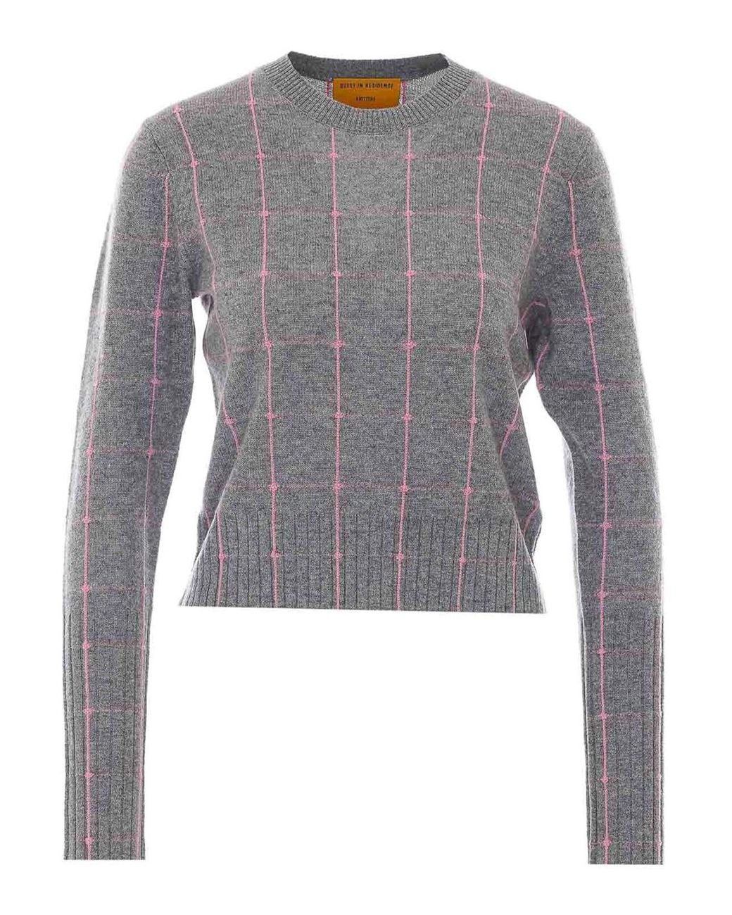 Guest In Residence Gray Shrunken Sweater