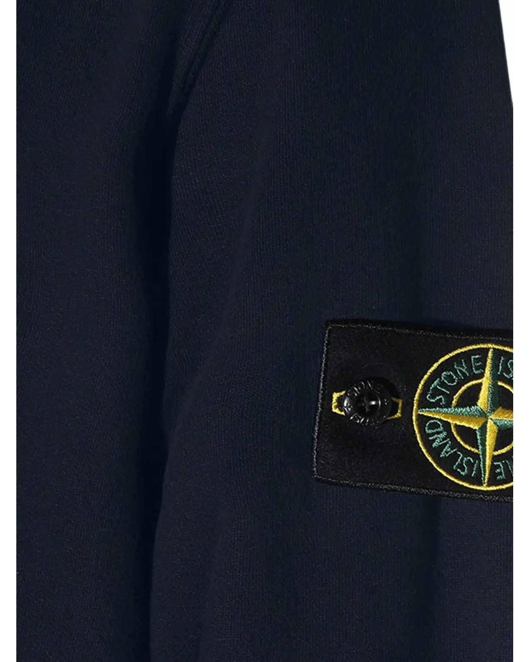 Stone Island Blue Felpa for men