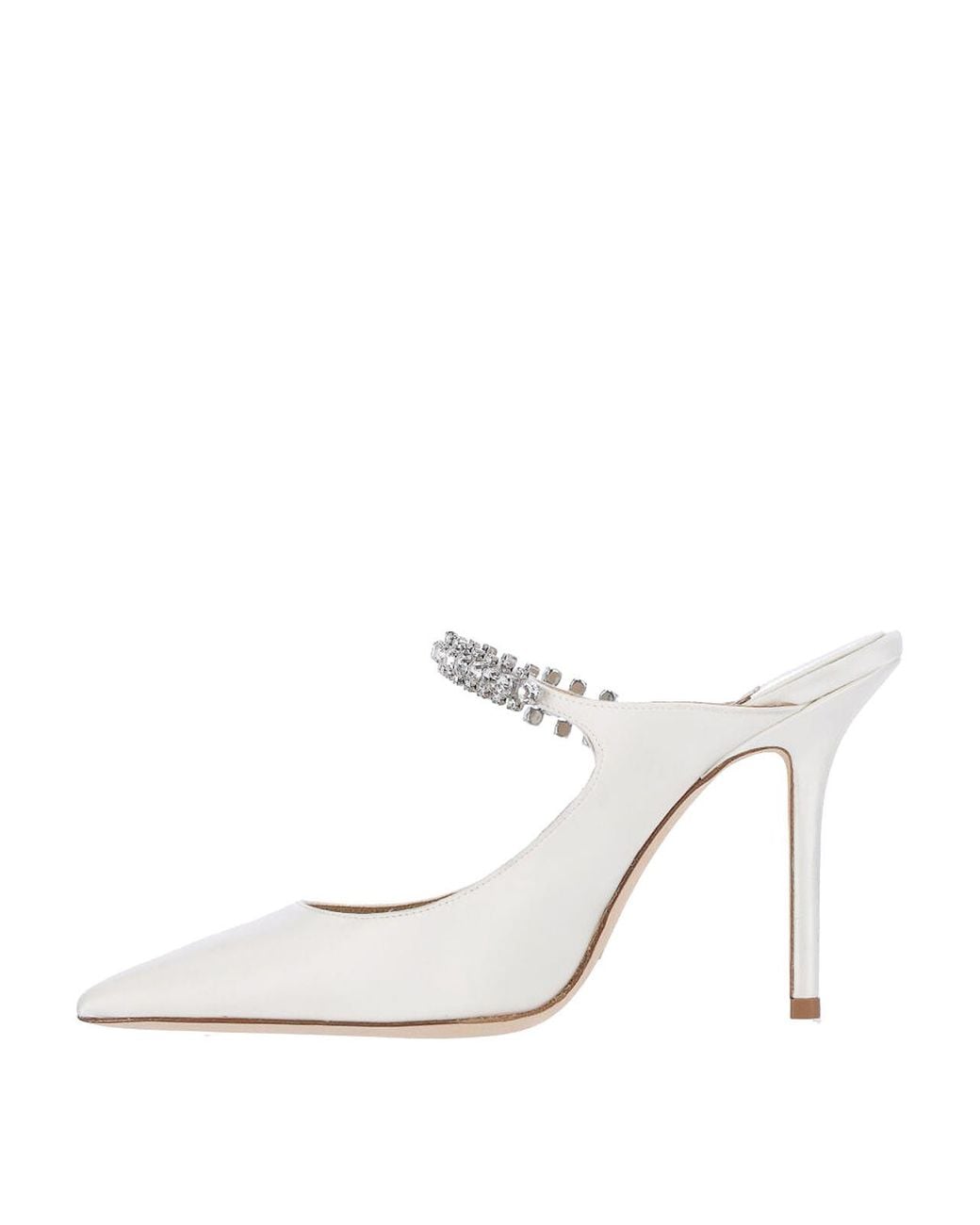 Jimmy Choo White Mules