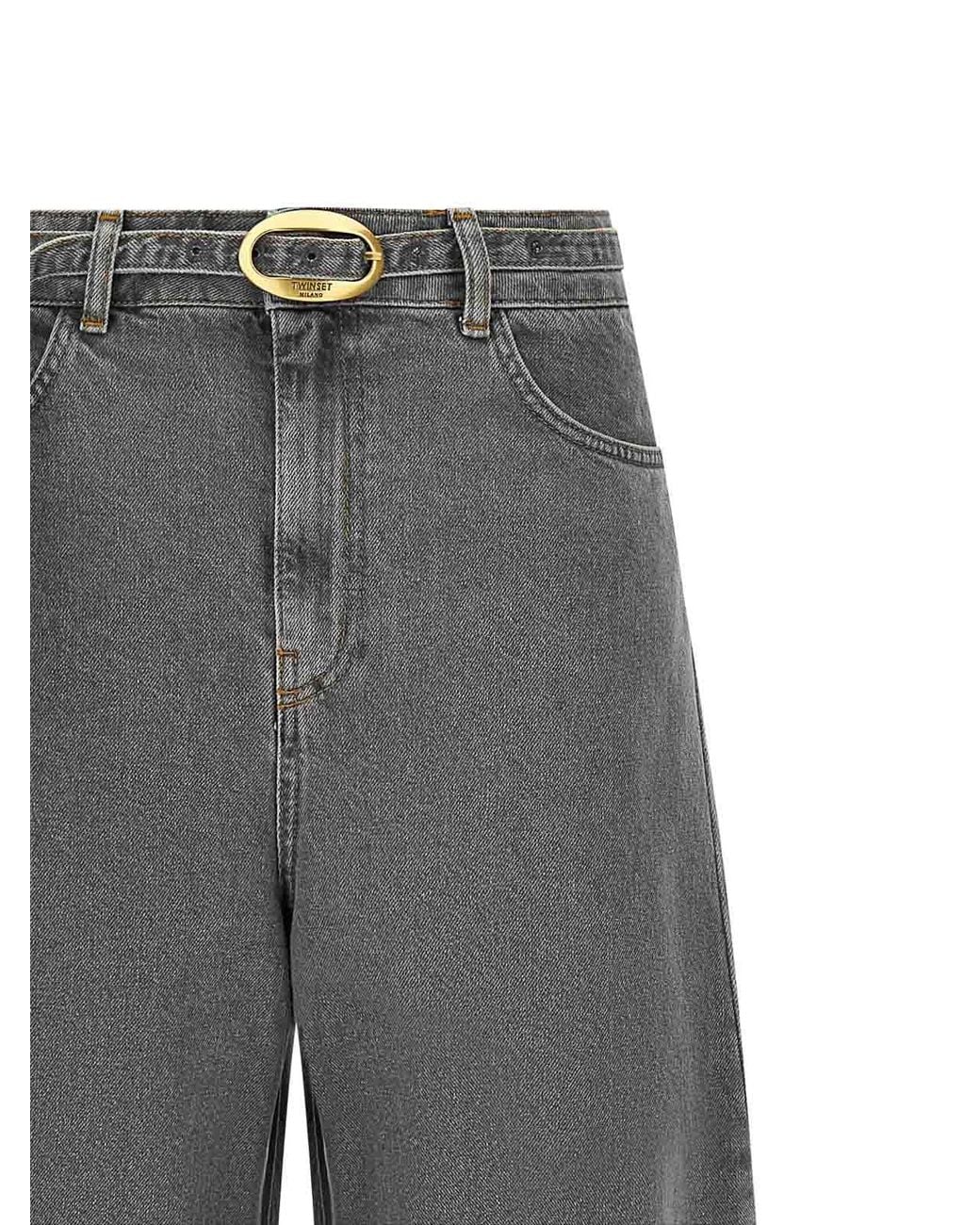Vaqueros Rectos Twinset de color Gray