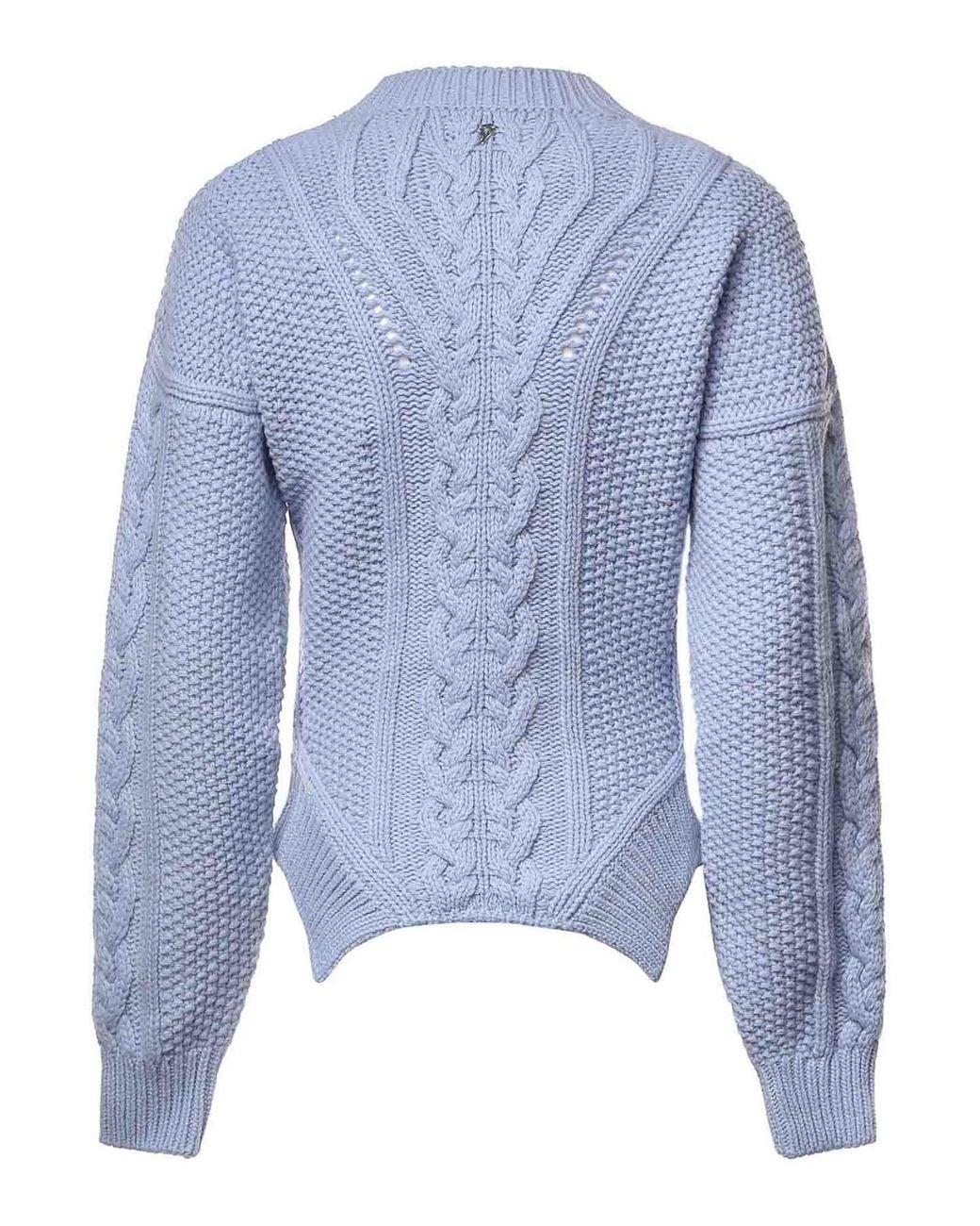 Dondup Blue Wool Sweater