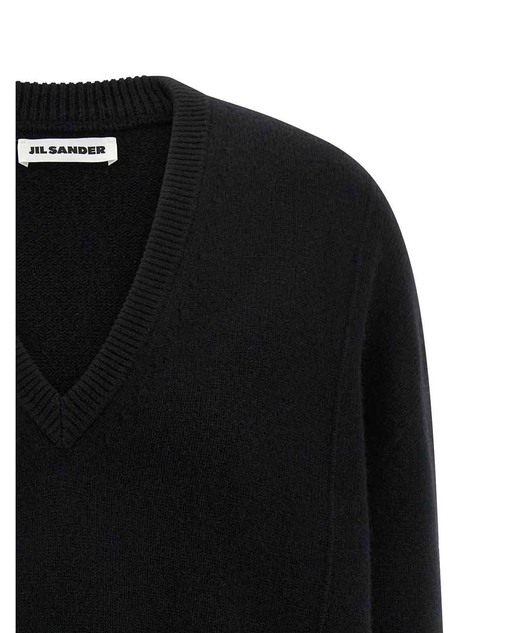 Jil Sander Black Cashmere Sweater