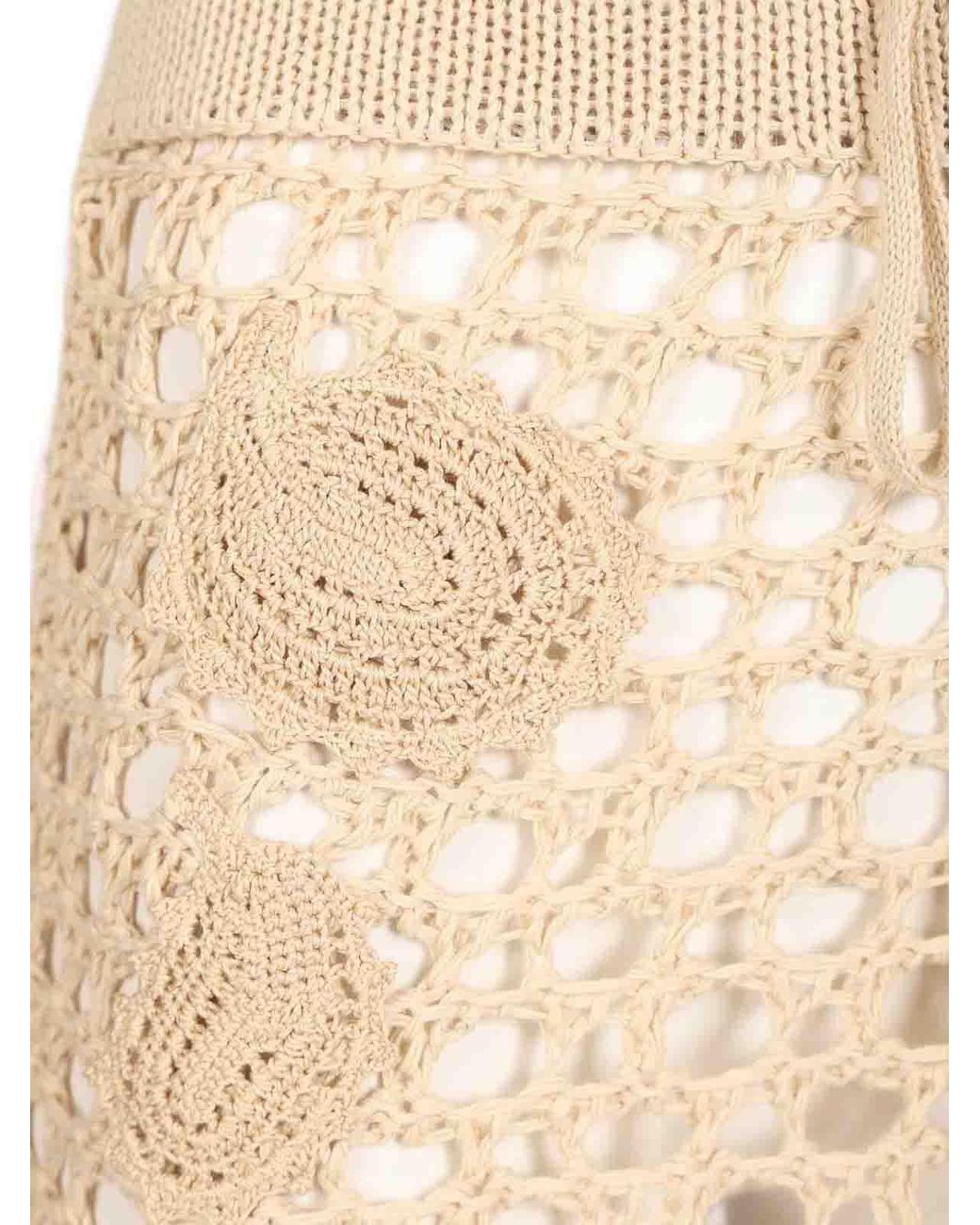 The Attico Natural Midi Skirt