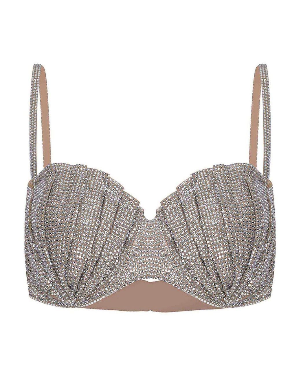 GIUSEPPE DI MORABITO Gray Top Made Of Polyamide