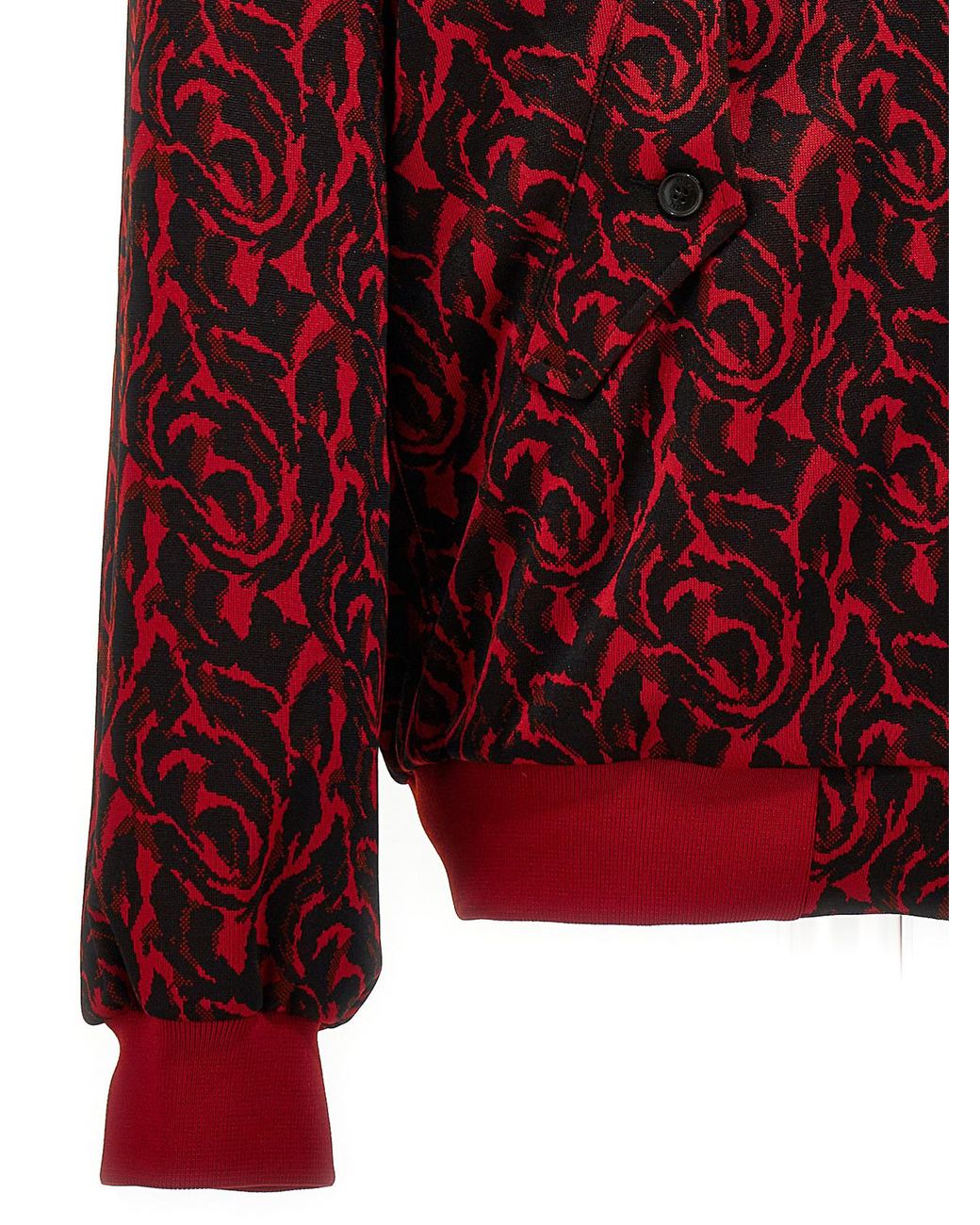 Baracuta Red 'Jacquard Needles' Bomber Jacket for men
