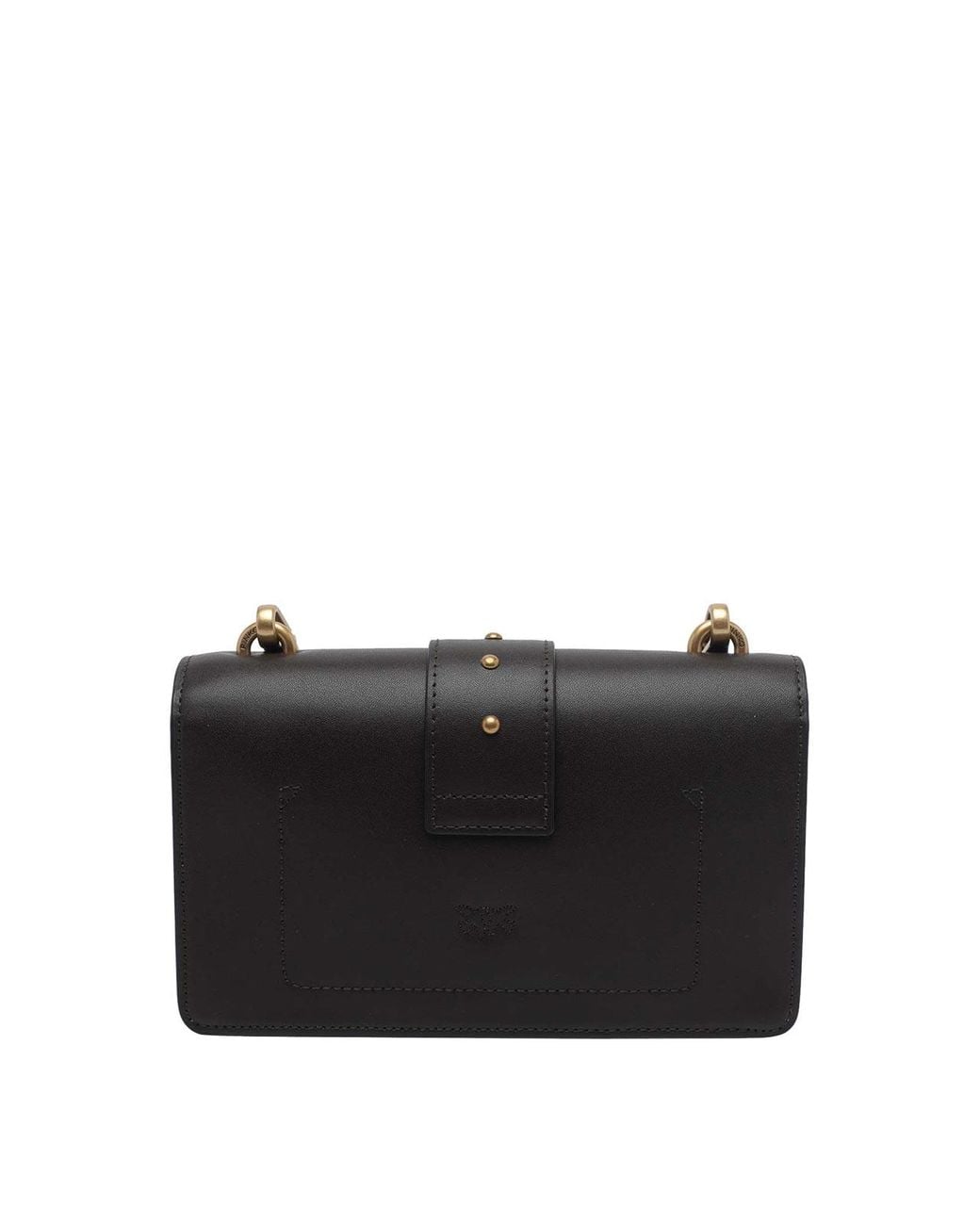 Pinko Black Mini Love One Jewel Buckle Crossbody Bag