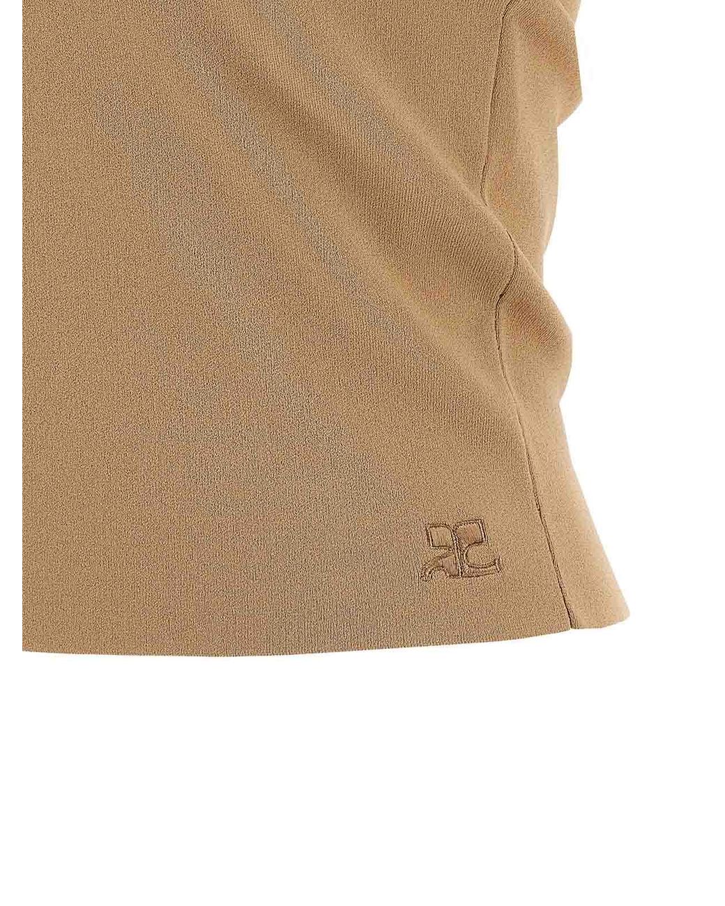 Top Courreges en coloris Natural