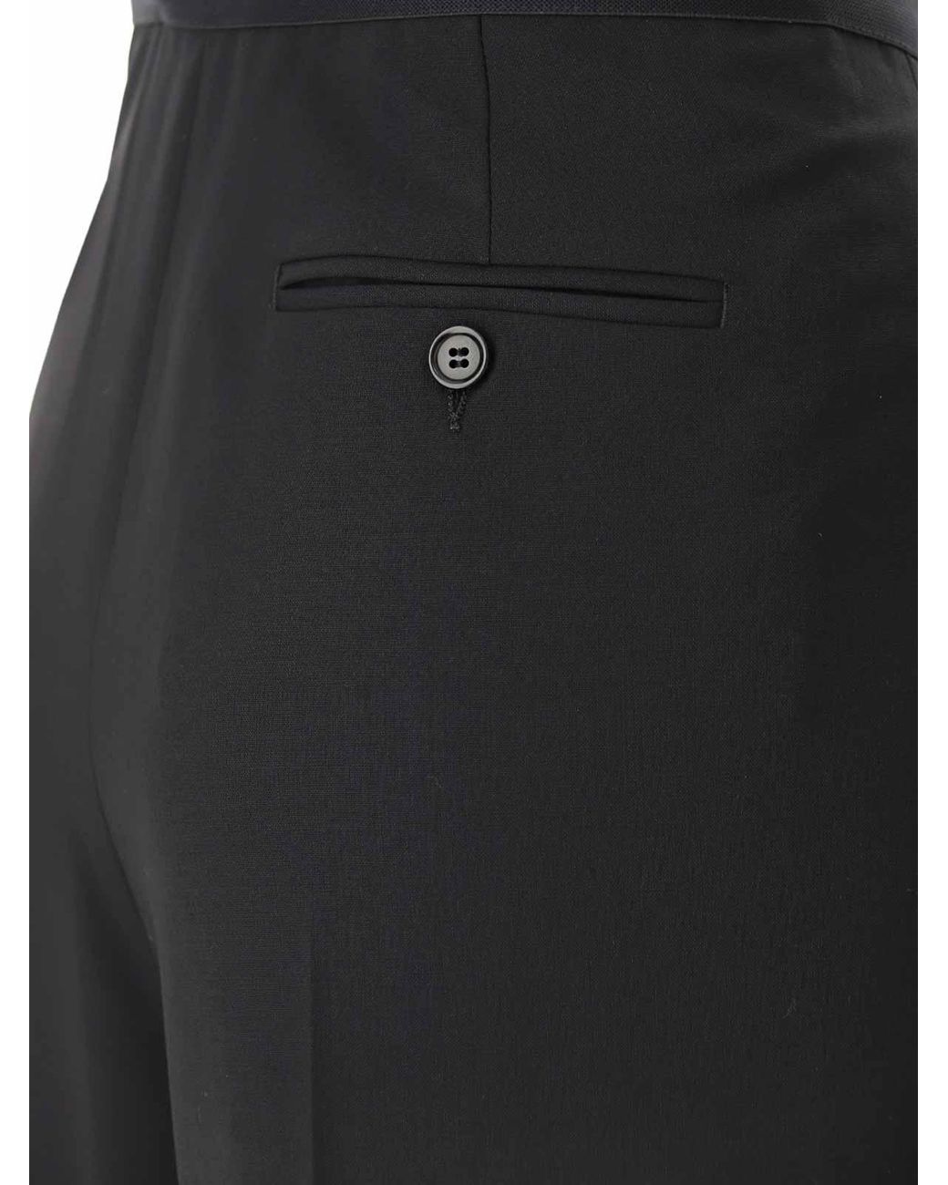 MSGM Black Pull On Trousers