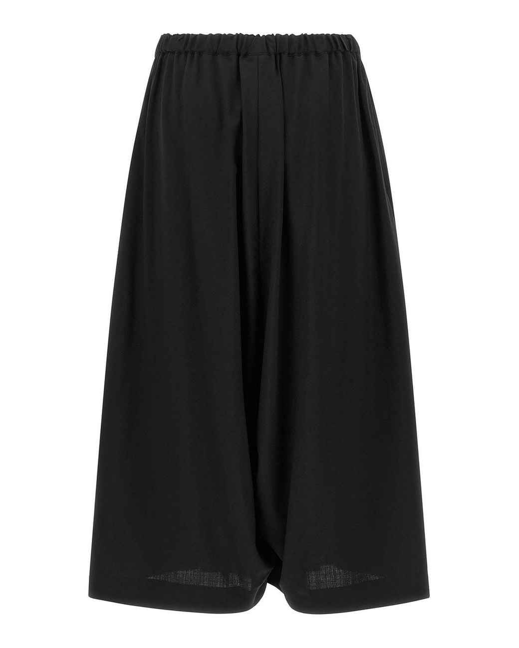 Comme des Garçons Black Wool Culotte Pants