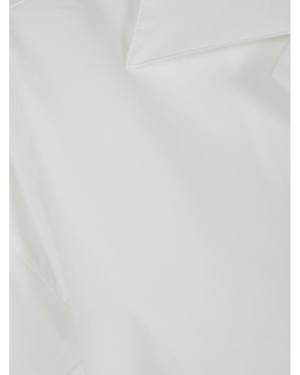 DARKPARK Jodie Popeline Tunic Style Shirt in White | Lyst
